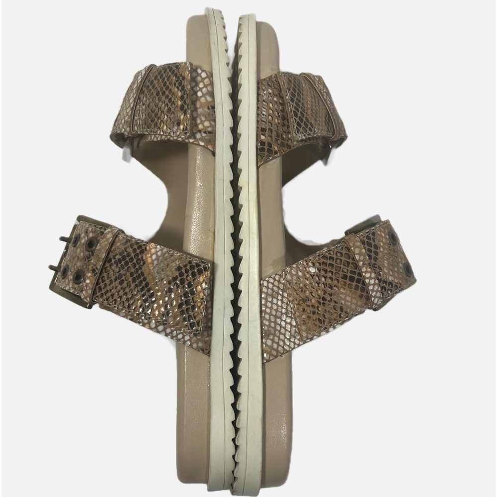 Naughty Monkey Reptile Print Hey Pony Brown TanSandals Womens size 8,5 - Picture 7 of 12